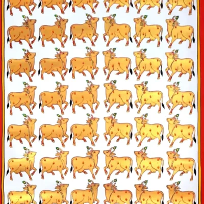 Gold Cows Pichwai Art Painting